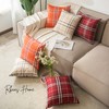 RKAAS HOME Pack of 4 Decorative Luxurious Tartan Check Square