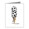 Note Cards (20 Pack) Soccer Ice Cream Cone