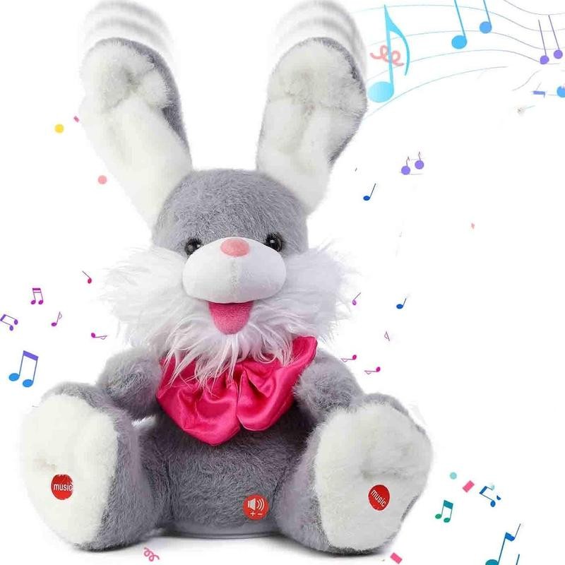 Children's Day Gift Talking Bunny Repeats What You Say Peek-A-Boo