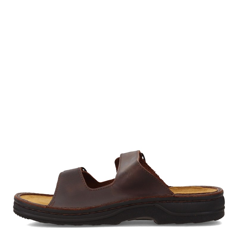 NAOT Men's Mikael Flat Sandal, Brown, 44 EU/11 M US