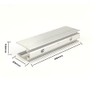 FOLGEMIR Pack of 10 Mounting Brackets, Aluminium Mounting Clips, Metallic