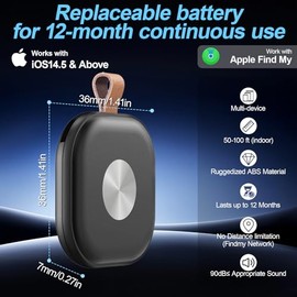 Etiquetas de rastreador de aire, paquete de 4, buscador de artículos para encontrar mi aplicación (solo iOS), rastreador mundial para llaves, bolsas, 