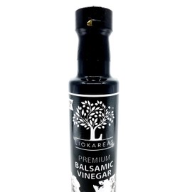 Greek Balsamic Vinegar - Organic - NonGMO - Gluten Free - Paleo - Gourmet - Thick - Rich - No Added Sugars - Classic Barrel Aged Balsamic Vinegar