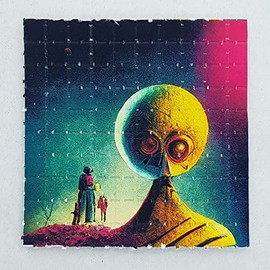 Dali Delight Blotter Art Psychedelic Art Gift Acid Art 100 Tab Sheet