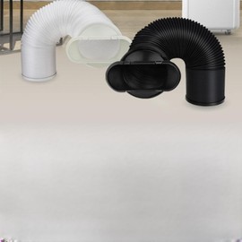 Flexible and Exhaust Hose for Mobile AIR Conditioning - Thickened Polypropylene - Suitable for Various Portable AC Units (White [15cm Interface])