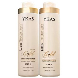 Y-kas Gold Cirugia Plastica Capilar/Plastic Surgery/Brazilian Keratin Blowout Blow Dry Hair Shampoo (1000ml) + Treatment (1000ml) Effective Volume Reducer
