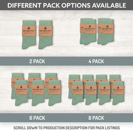 No Cold Feet Fun Colorful Novelty Socks for Men for Dress Casual Formal Groomsmen Wedding, Solid Sage