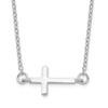 IceCarats 925 Sterling Silver Sideways Holy Cross Chain Necklace
