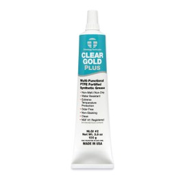 Tribology/Tech-Lube Tribology Clear Gold Plus Multi-Purpose PTFE Lubricant, NSF H1 Food Grade Grease, 3.5 oz. (CG-Plus)