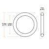 sourcing map Nitrile Rubber O-Rings 4.2 mm AD 2.2 mm