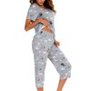 ENJOYNIGHT - Conjunto de pijama de algodón para mujer, con