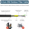 FLYPROFiber OS2 LC to LC Outdoor Armored Fiber Optic Cable