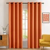 MIULEE 2 Panels Orange Blackout Curtains Room Darkening Thermal Insulated