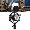 Microphone Shock Mount Mic Holder Non Vibration Suspension Clip Guitar