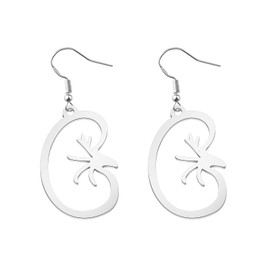 Kidney Earrings Kidney Transplant Pendant Urologist Earrings Nephrologist Doctor Kidney diseases Biology Jewelry (Kidney Earring CA)