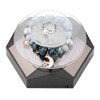 360 Rotating Solar Power Showcase LED Light Turntable Watch Jewelry