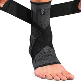 NEO X-PRO Ankle Brace for Sprain - Ankle Stabiliser for Men and Women - Ankle Brace with Compression for Football, Running and Daily Use - Ankle Support (Black, XL)