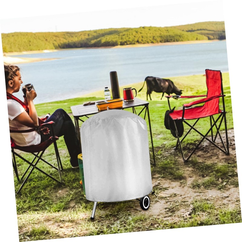 KONTONTY Polyester BBQ Grill Cover Grill Protector Large Heavy Duty