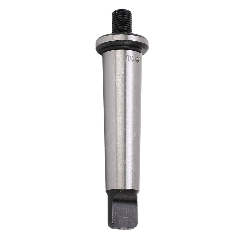 Drill Chuck Arbor MT2 Shank to 3/8in‑24 Threaded Hardened Morse
