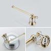 WOLIBEER Crystal Gold Toilet Paper Holder Hand Towel Ring Crystal