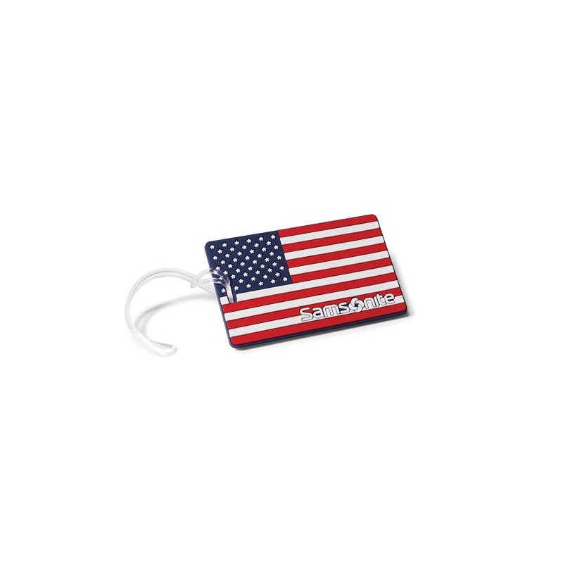 Samsonite Designer Luggage ID Tag, American Flag, One Size