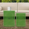 Side Table Set of 2, Iron Side Table 14.6x19.3In &