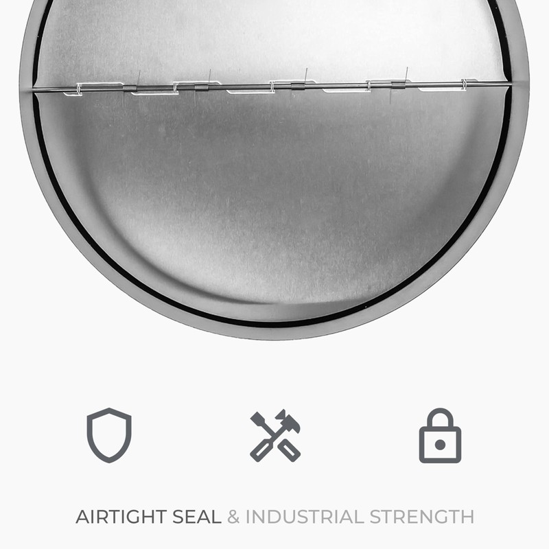 HVAC OV 10 Inch Backdraft Damper, One-Way Airflow Ducting Insert
