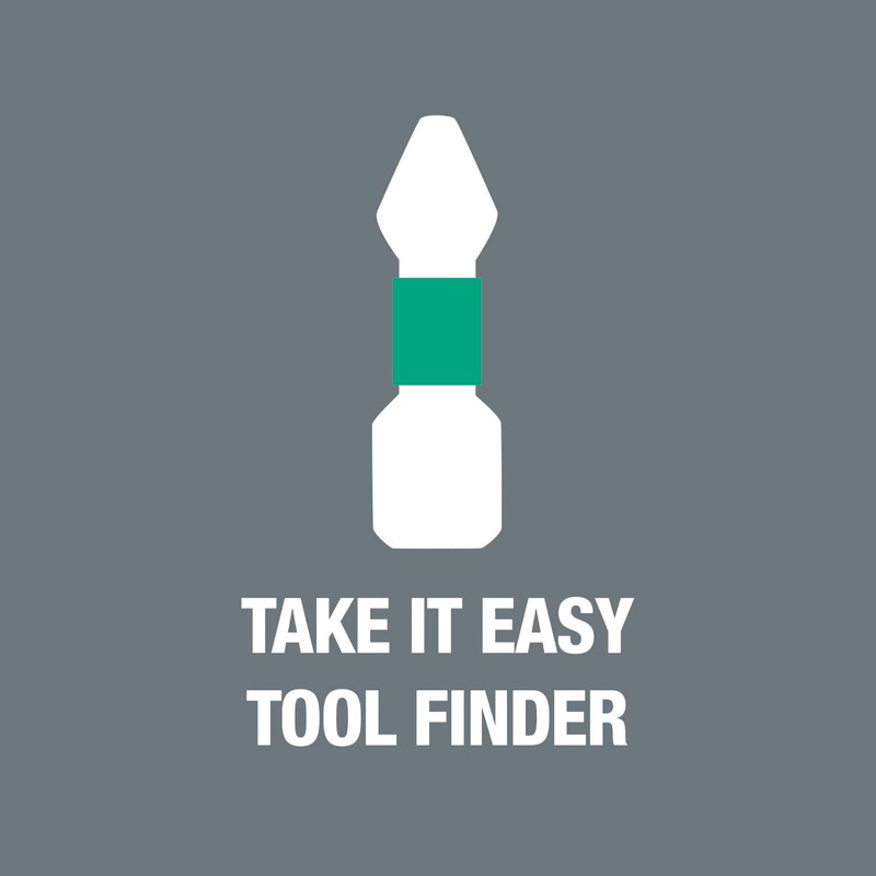Wera Bit-Check 6 Stainless 1 SB Bit set, PZ/TX/HEX, 6