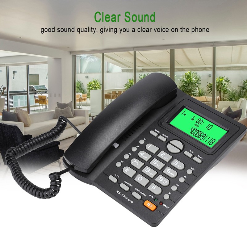 KX T880C Caller ID Display Landline Telephone No Battery Mute