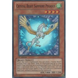 YU-GI-OH! - Crystal Beast Sapphire Pegasus (LCGX-EN161) - Legendary Collection 2 - Unlimited Edition - Super Rare