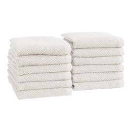 Great Bay Home 100% Cotton 4 Pack 54x27 Bath Towel Set - Absorbent, Quick-Drying, Durable Towels for Bathroom Decor - Low-Twist, Two-Ply Fibers (Ivory)
