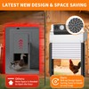Automatic Chicken Coop Door, Solar Powered Roll-Up Chicken Door with