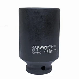 US PRO Tools 40mm 1/2" dr 6 Point Deep Hub Nut Socket, Gearbox etc 3491