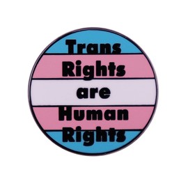 Support Trans Rights Enamel Pins - Protects Trans Kids and Trans Rights are Human Rights - Blue Pink Enamel Brooch Pin Badge for Support Trans Rights-rights