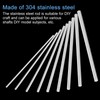 MECCANIXITY 304 Stainless Steel Round Rods, 4mm x 400mm Solid