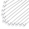Stainless Steel Chain Bulk: LUCKYPADS Silver Chain Necklace Pack 1.5