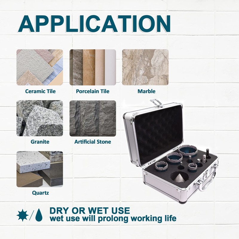 MINLAYCUT Diamond Core Drill Bits Set - Tile Hole Saw