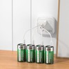 USB D Rechargeable Batteries Lithium 1.5V Constant Output 15000mWh Li-ion