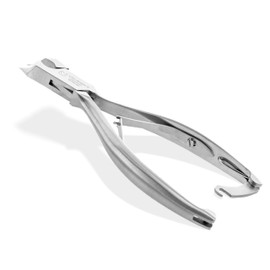 OTTO HERDER Head Cutter/Head Cutter Toenail Pliers 14 cm with a Tip for Strong Toenails, Rustproof Half Head Cutter Against Thick Ingrown Toenails