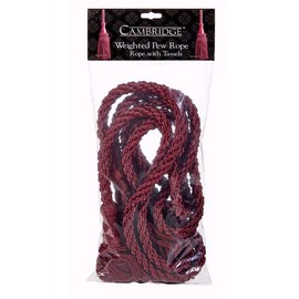 Weighted Pew Rope Burgandy 8 Foot