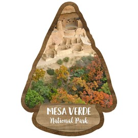 Scrapbook Customs 52273 Mesa Verde National Park Colorado Watercolor Dimensional Laser Cut Embellishment for Scrapbooking