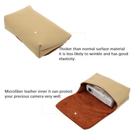 kinokoo Camera Storage Bag Compatible for Sony ZV1 ZVE10 RX100 Series Ricoh GR Series Canon SX720/730/740/G7X/G9X/ Fuji X-70/XF10 Panasonic ZS50/TS/LX Series Nikon W300s Olympus TG4/TG5 Khaki