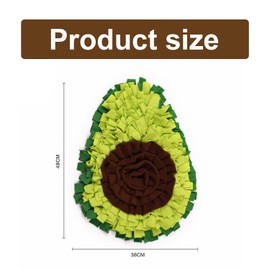 xyuayamz Sniffing Rug Dog Feeding Mat Sniffing Blanket Dog Play Mat - Dog Mat Snuffle Pad in Avocado Foldable Pet Sniffing Mat Training Mat for Pet Dogs Cats (Green, Pack of 1)