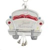 Kurt Adler NB1540 Noble Gems Just Married Car Ornament, 4-inch
