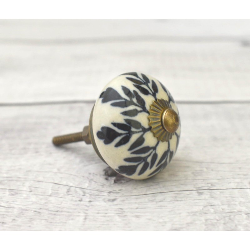 ARTISNO Ceramic Knobs for Cabinets - Set of 10 Decorative