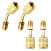 R410A Adapter 5/16 Inch SAE Female to 1/4 Inch SAE