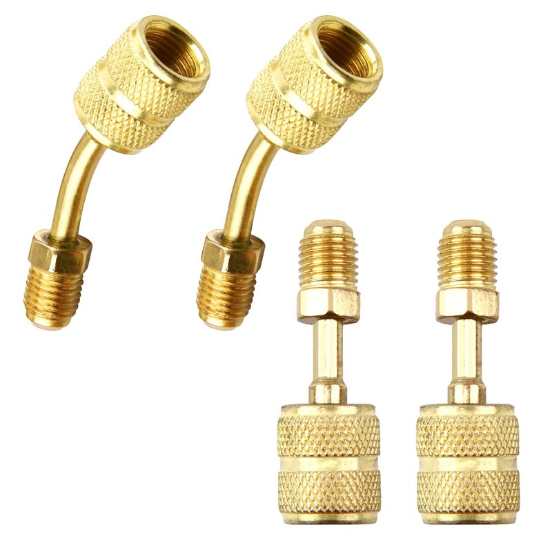 R410A Adapter 5/16 Inch SAE Female to 1/4 Inch SAE