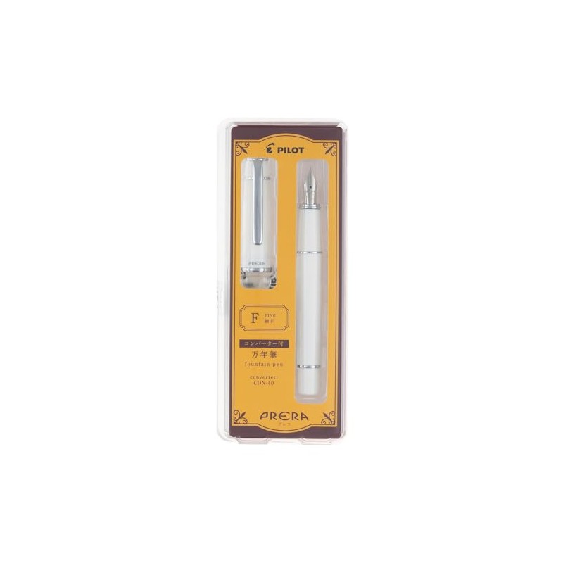 PILOT PRARA F Fountain Pen, Fine Point, Off White, PFPR1OWF