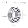 sourcing map 2pcs 30205 Tapered Roller Bearing Cone and Cup,