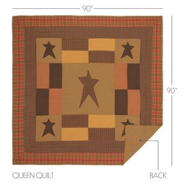 VHC Brands Stratton 3 Piece Quilt Set (1 Queen Quilt, 2 Standard Shams)